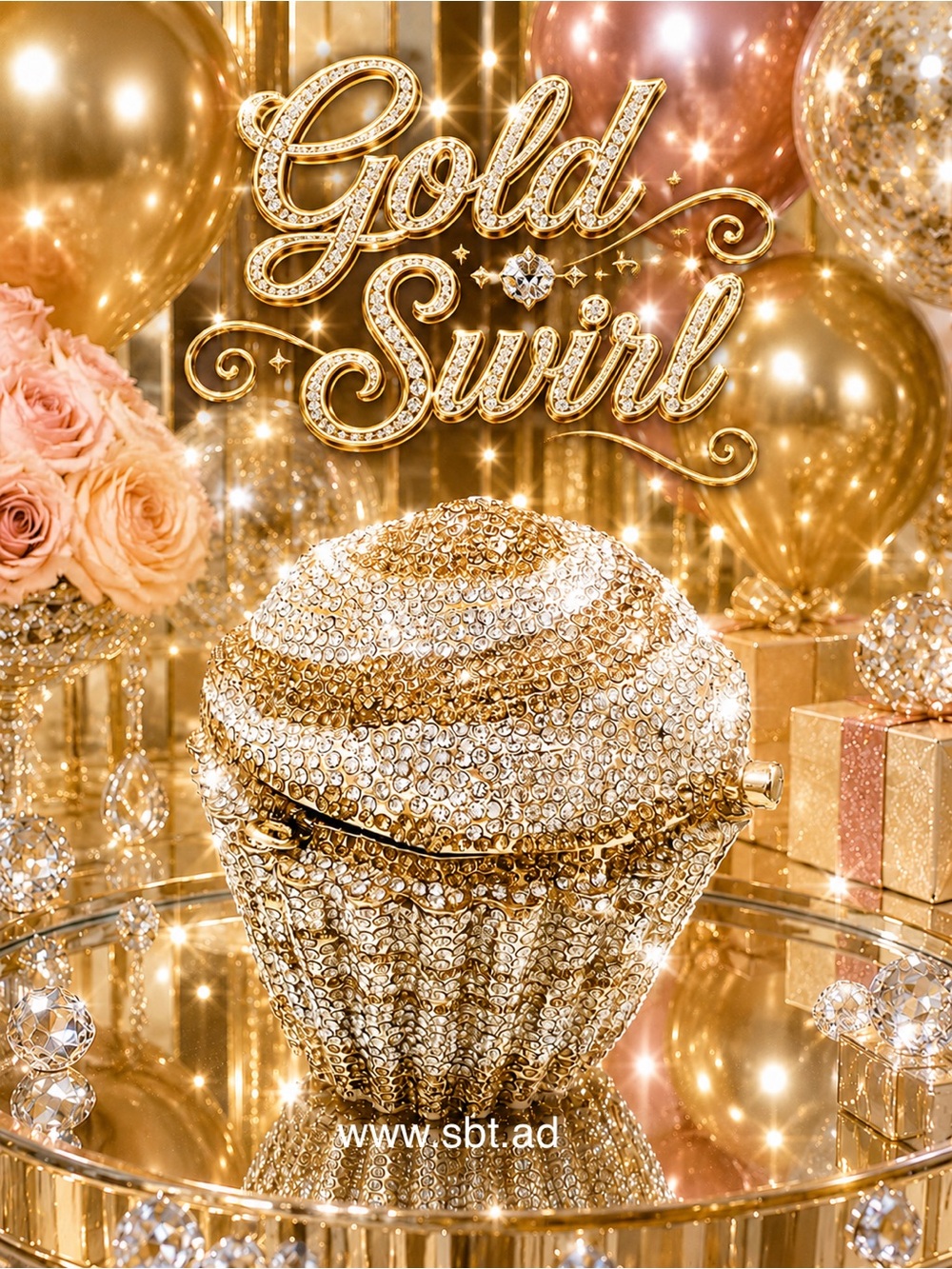 NWT Cupcake Purse Sparkling Bling Swarovski Rhinestone Crystal Clutch Bag +Gift - Picture 6 of 14